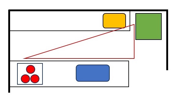 キッチンのコンロ・冷蔵庫・シンクをつなぐワークトライアングル