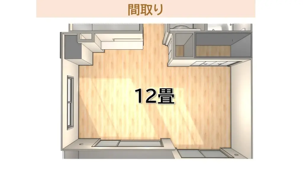 間取りの様子