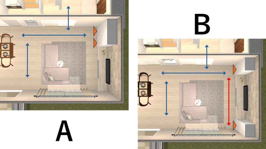 動線を考えた、部屋が片付けやすくなる収納家具の配置