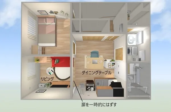 団地2DKをおしゃれに変える家具レイアウト術