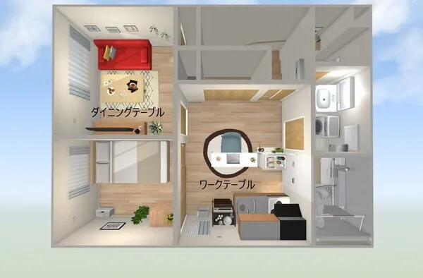 団地2DKをおしゃれに変える家具レイアウト術