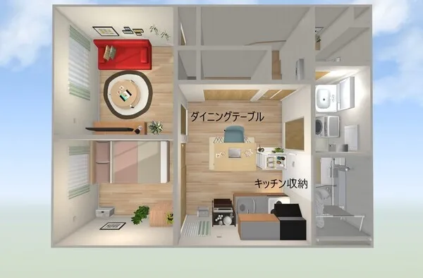 団地2DKをおしゃれに変える家具レイアウト術