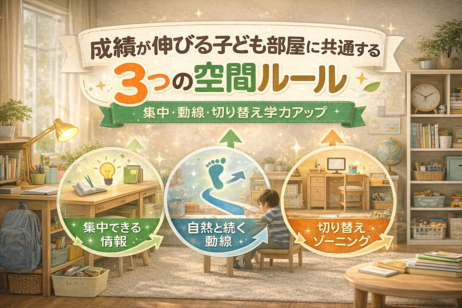 成績が伸びる子ども部屋に共通する3つの空間ルール― 学力は「才能」ではなく「環境」でつくられる