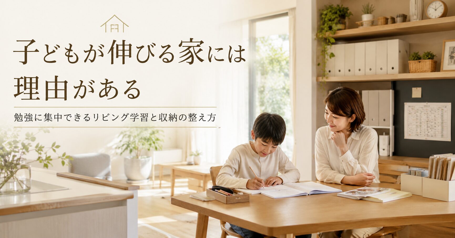 勉強に集中できるリビング学習