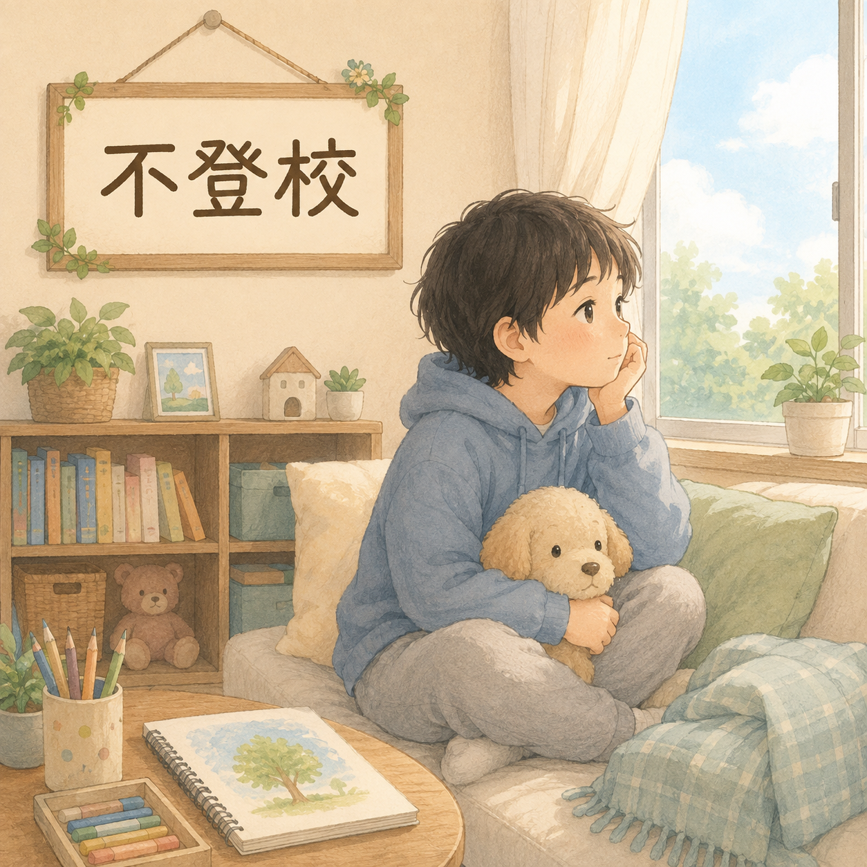 不登校の子どもがいる家庭の住まいの工夫|家族みんなが安心できる居場所と家具配置
